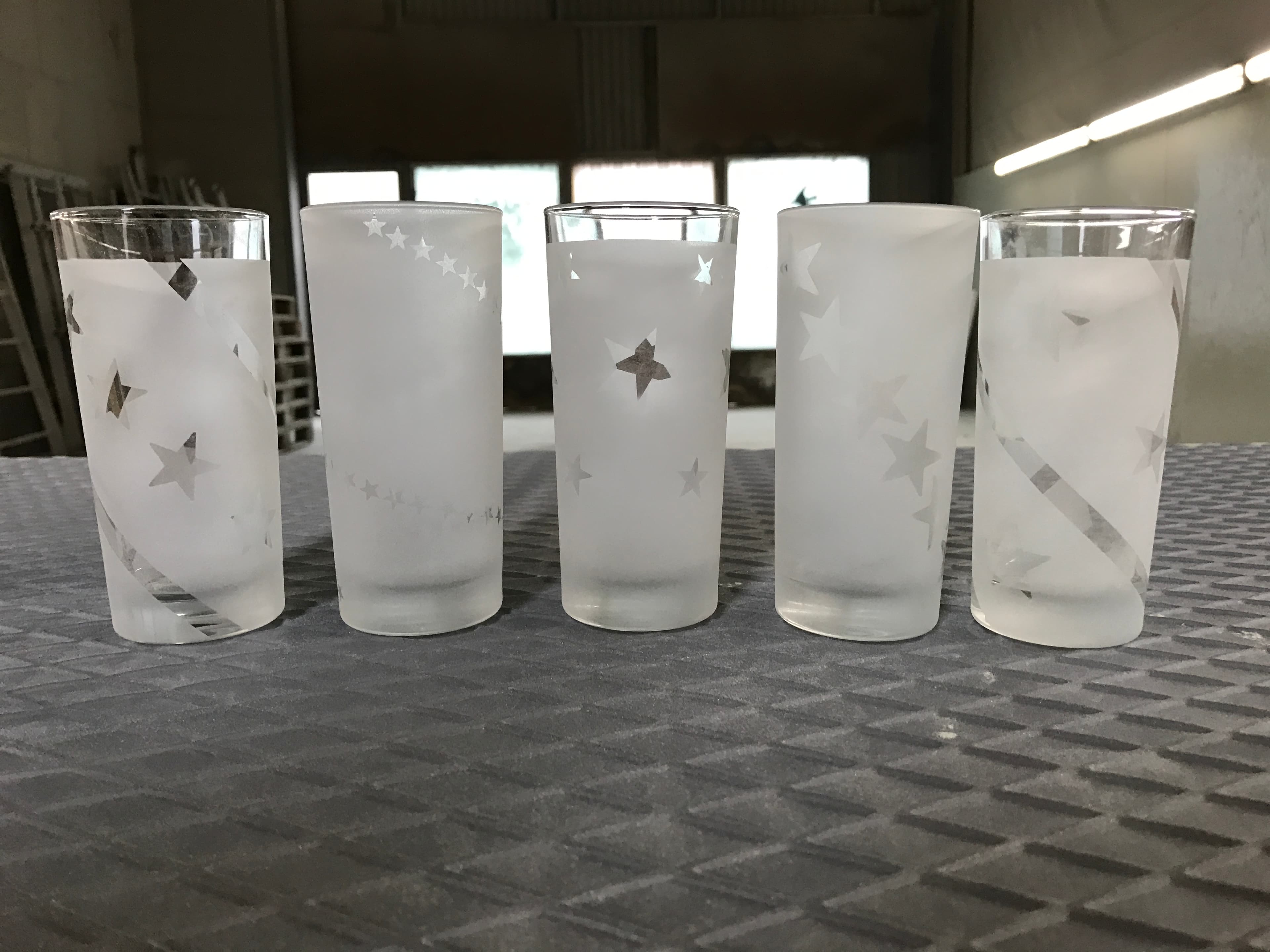 Glasätzung - Trinkgläser